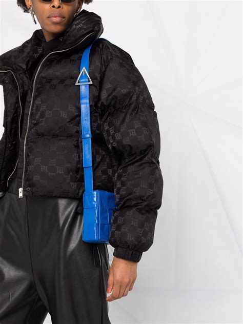 Cropped Monogram Puffer Jacket .